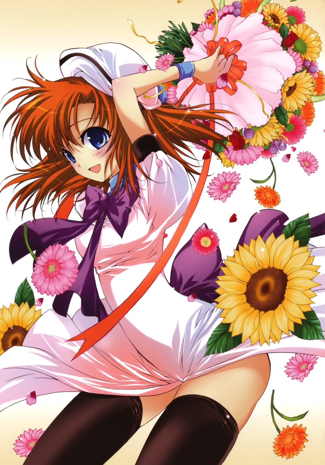 higurashi_no_naku_koro_ni, ryuuguu_rena, seifuku, suzuragi_karin, thighhighs