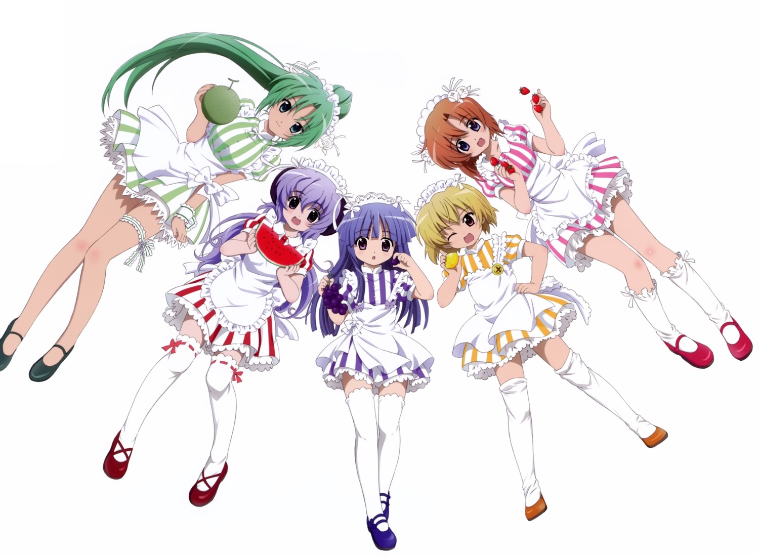 furude_rika, hanyuu, higurashi_no_naku_koro_ni, horns, houjou_satoko, parody, ryuuguu_rena, sakai_kyuuta