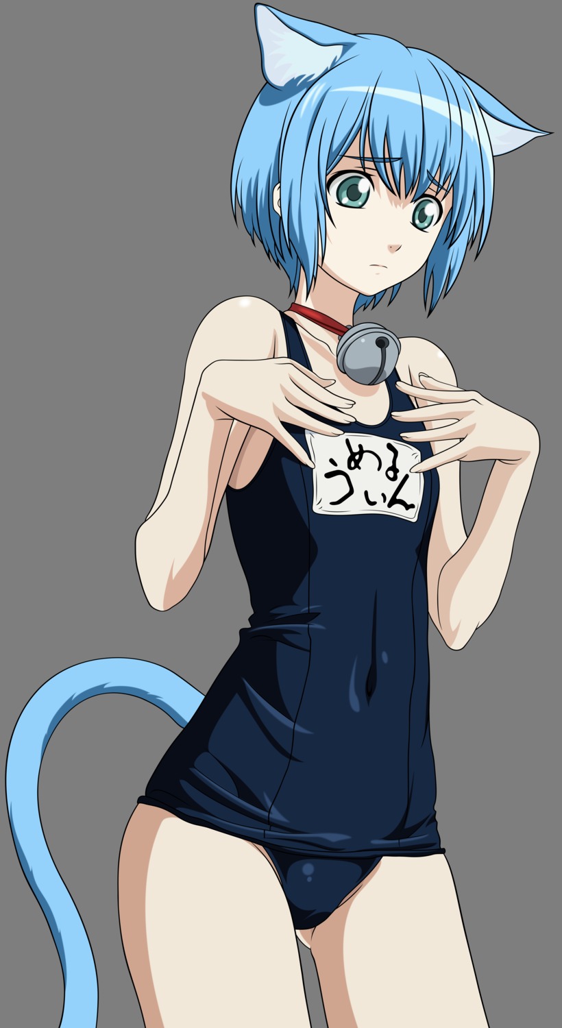 animal_ears, asobi_ni_iku_yo!, melwin, nekomimi, swimsuits, tail, transparent_png, vector_trace