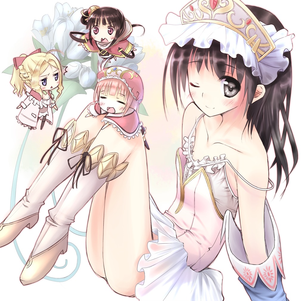 atelier, atelier_totori, chibi, cordelia_von_feuerbach, ikusan, mimi_houllier_von_schwarzlang, rorolina_frixell, totooria_helmold