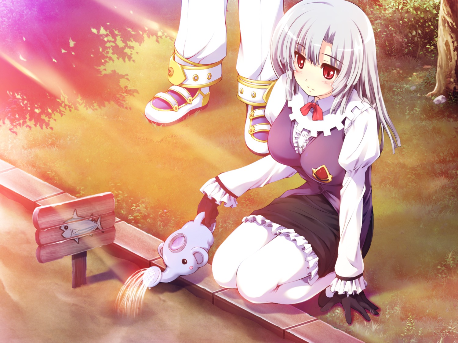 eireen, escu:de, game_cg, kaito_hijikata, mizunezumi, otome_renshin_prister, pantyhose