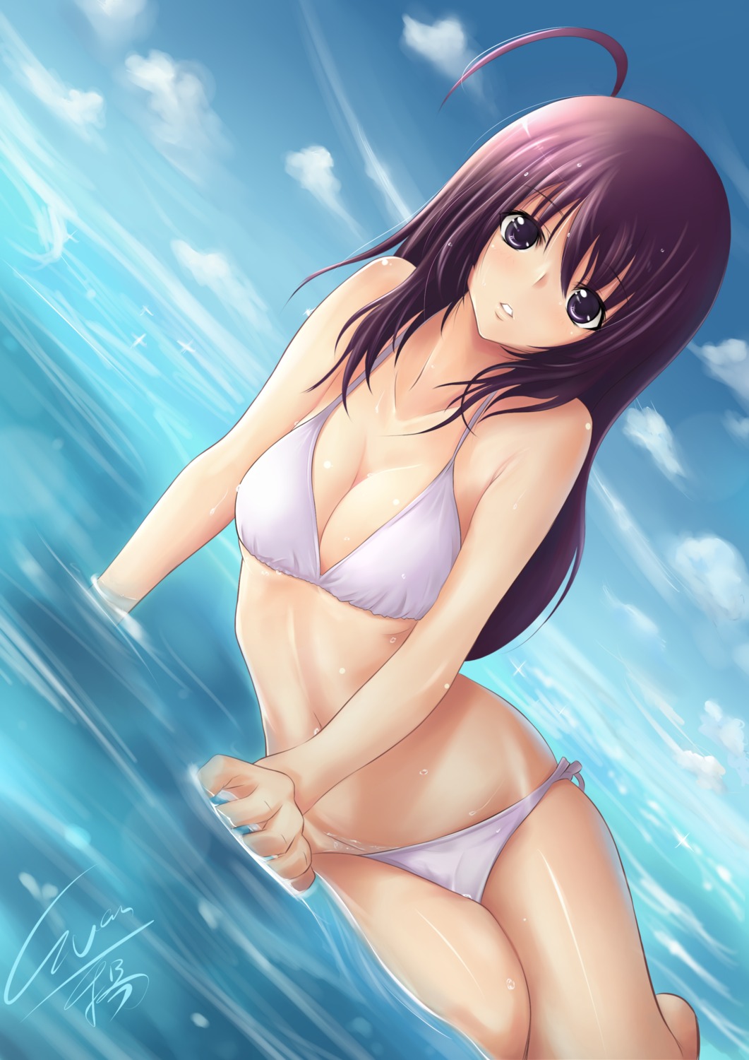 bikini, cleavage, evan_yang, swimsuits, wet