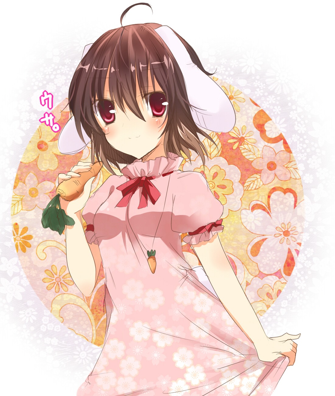 animal_ears, bunny_ears, emyu, inaba_tewi, touhou