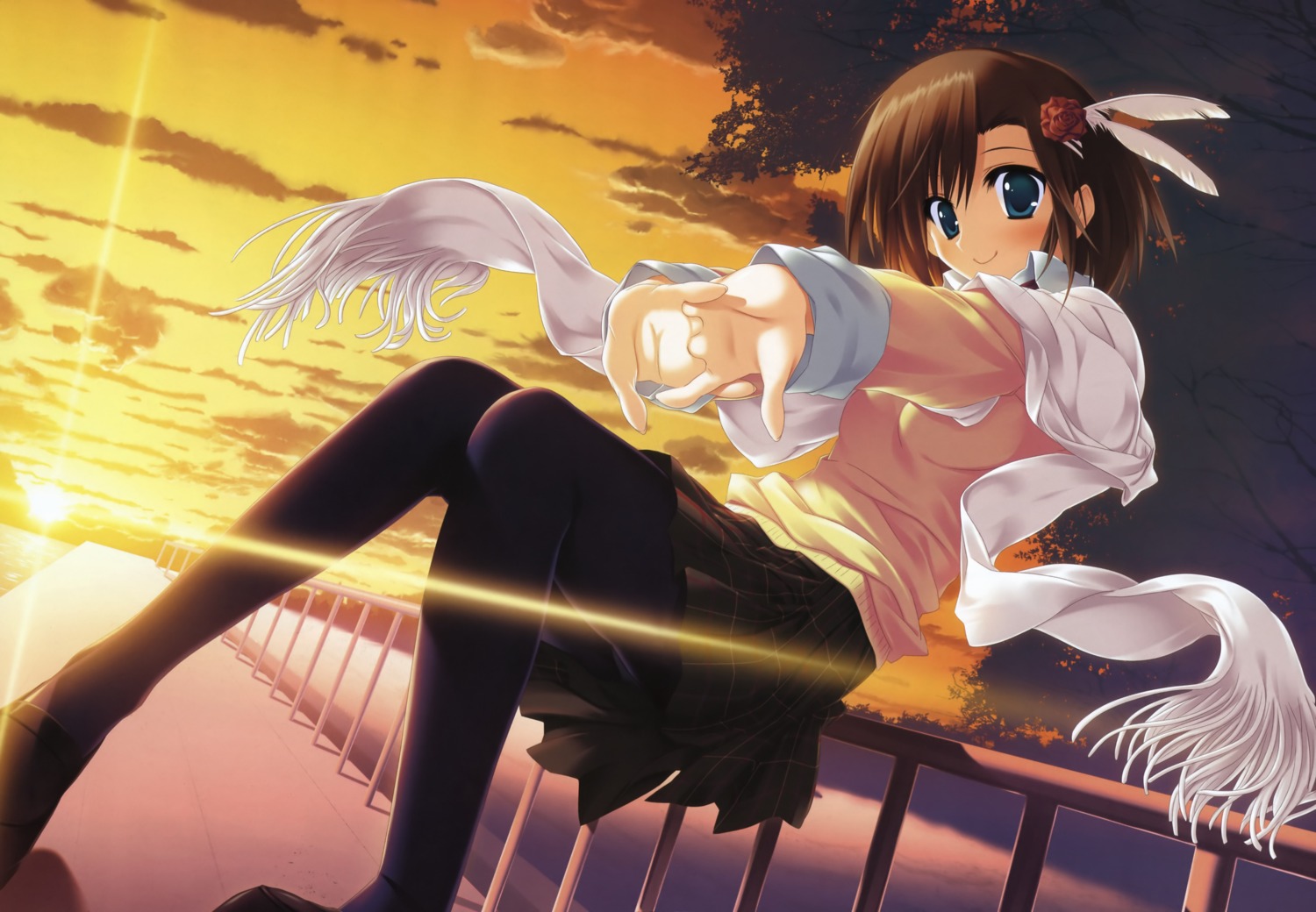 nekonade_distortion, pantyhose, tsukinon, whitesoft, yuzu_(nekonade_distortion)