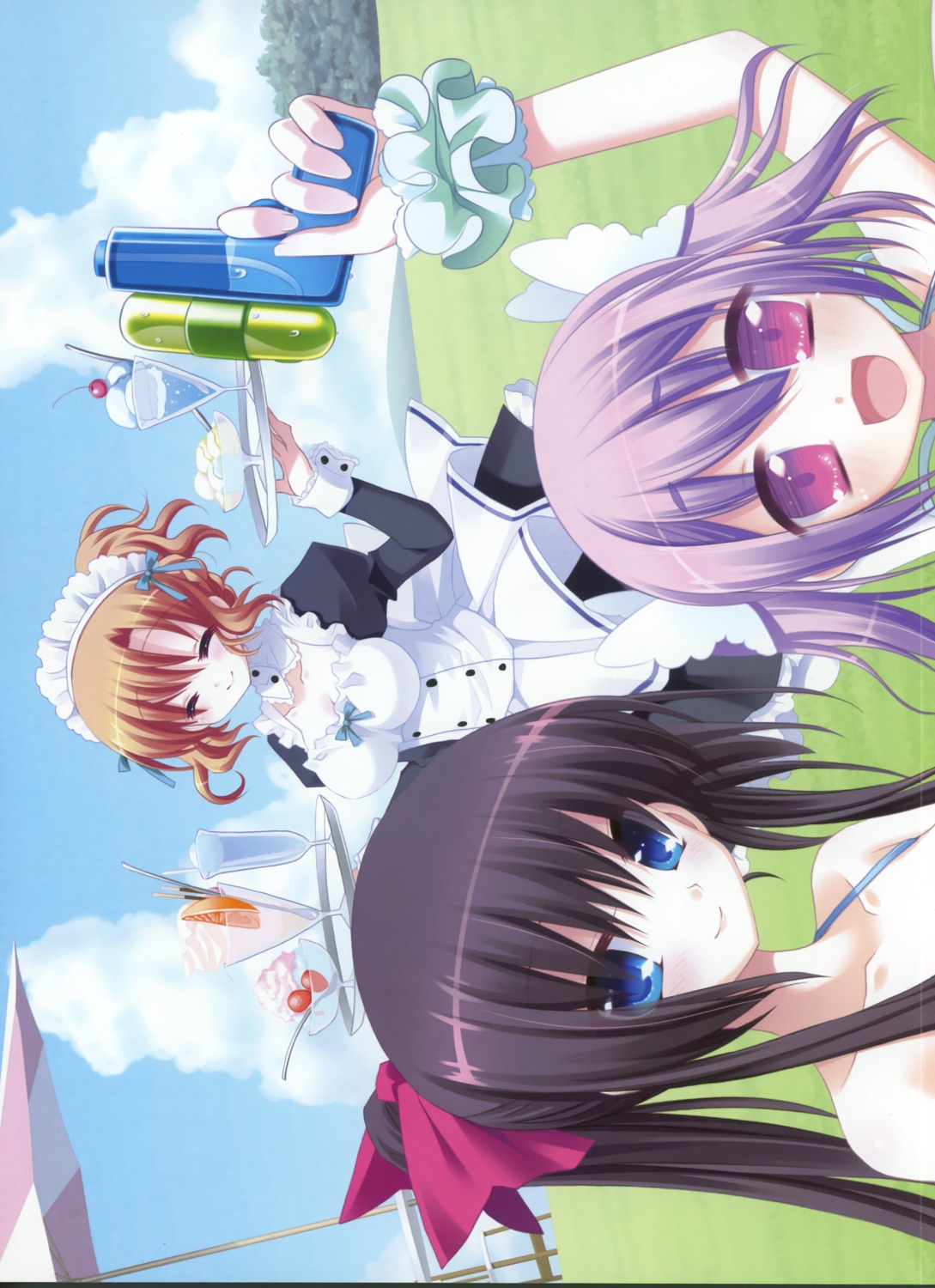 bikini, fixme, hazumi_kokoa, hinayuki_usa, koi_play, kujou_sena, maid, meteor_(company)