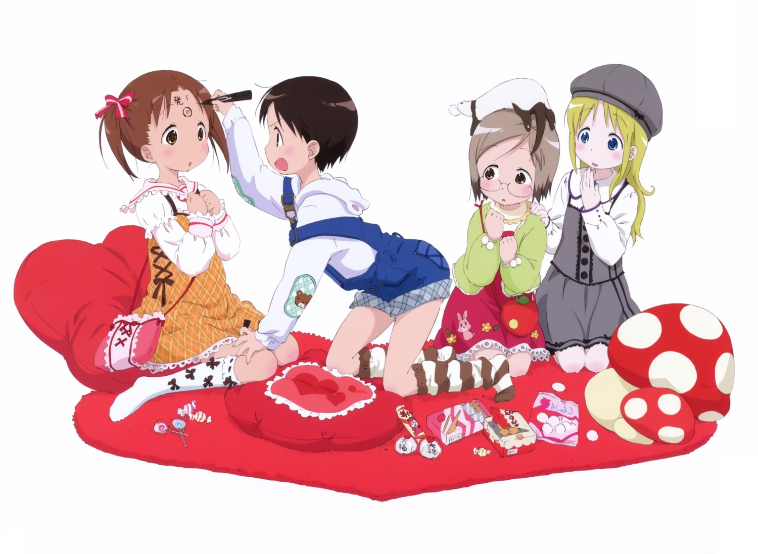 ana_coppola, dress, ichigo_mashimaro, itou_chika, matsuoka_miu, sakai_kyuuta, sakuragi_matsuri
