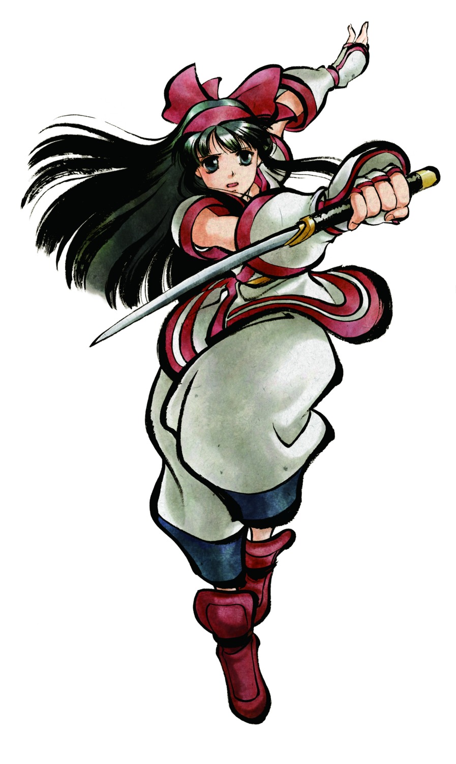 japanese_clothes, nakoruru, samurai_spirits, shiroi_eiji, snk, sword