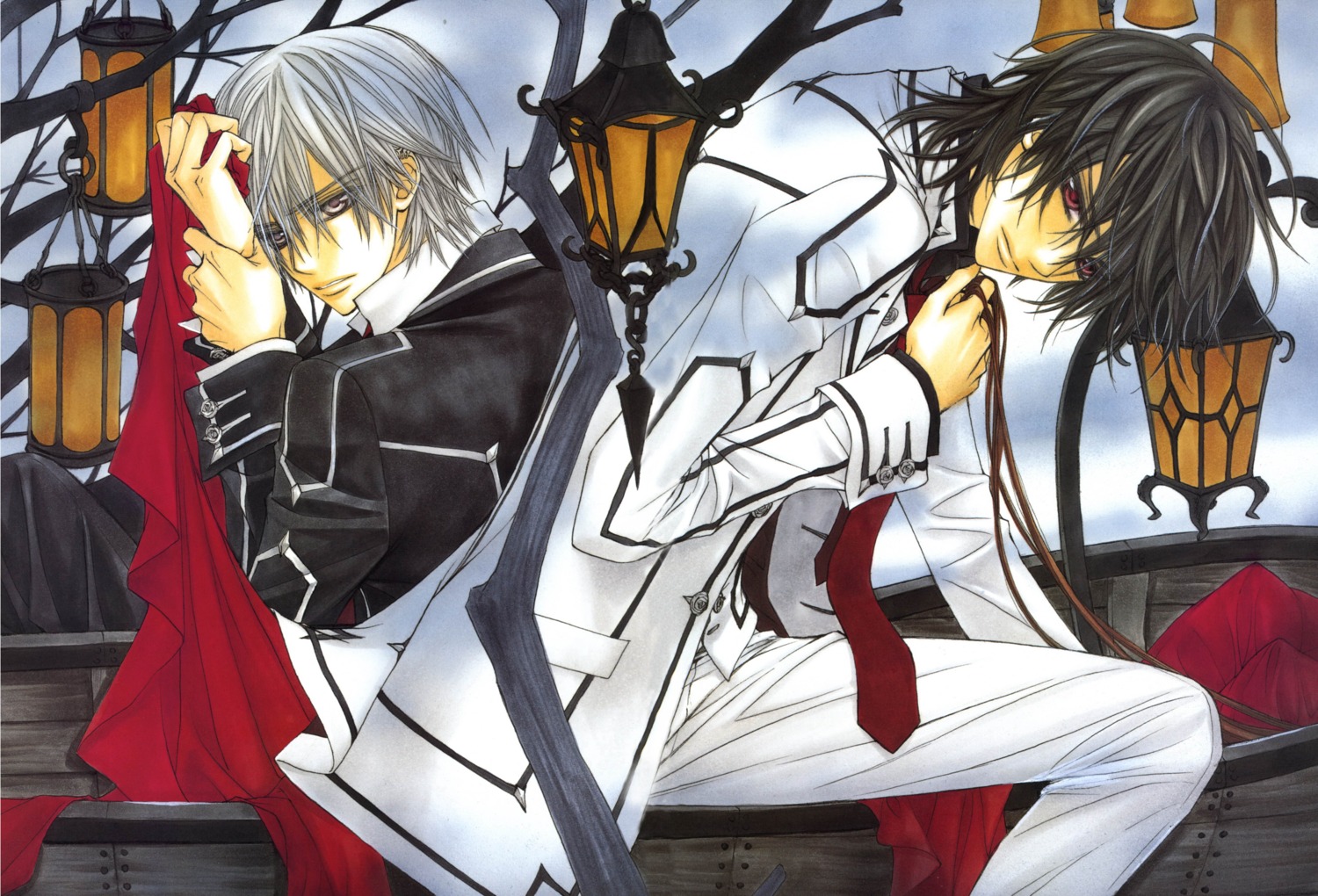 hino_matsuri, kiryuu_zero, kuran_kaname, male, vampire_knight
