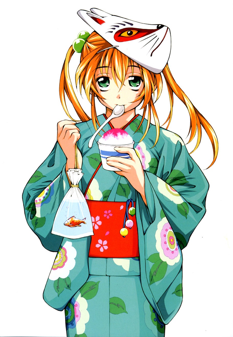 ikkitousen, jpeg_artifacts, shiozaki_yuuji, sonsaku_hakufu, yukata