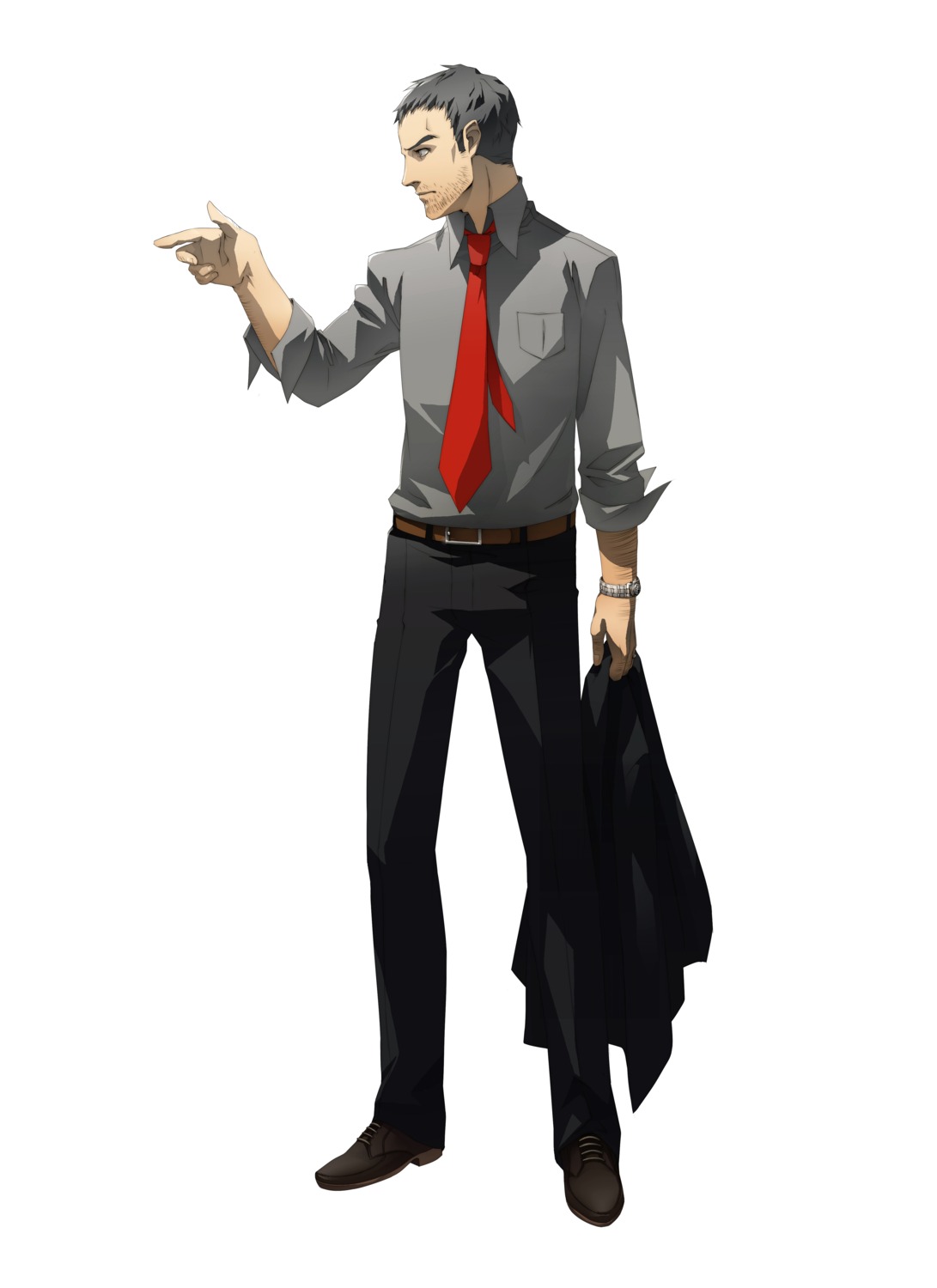 doujima_ryotaro, male, megaten, persona, persona_4, soejima_shigenori
