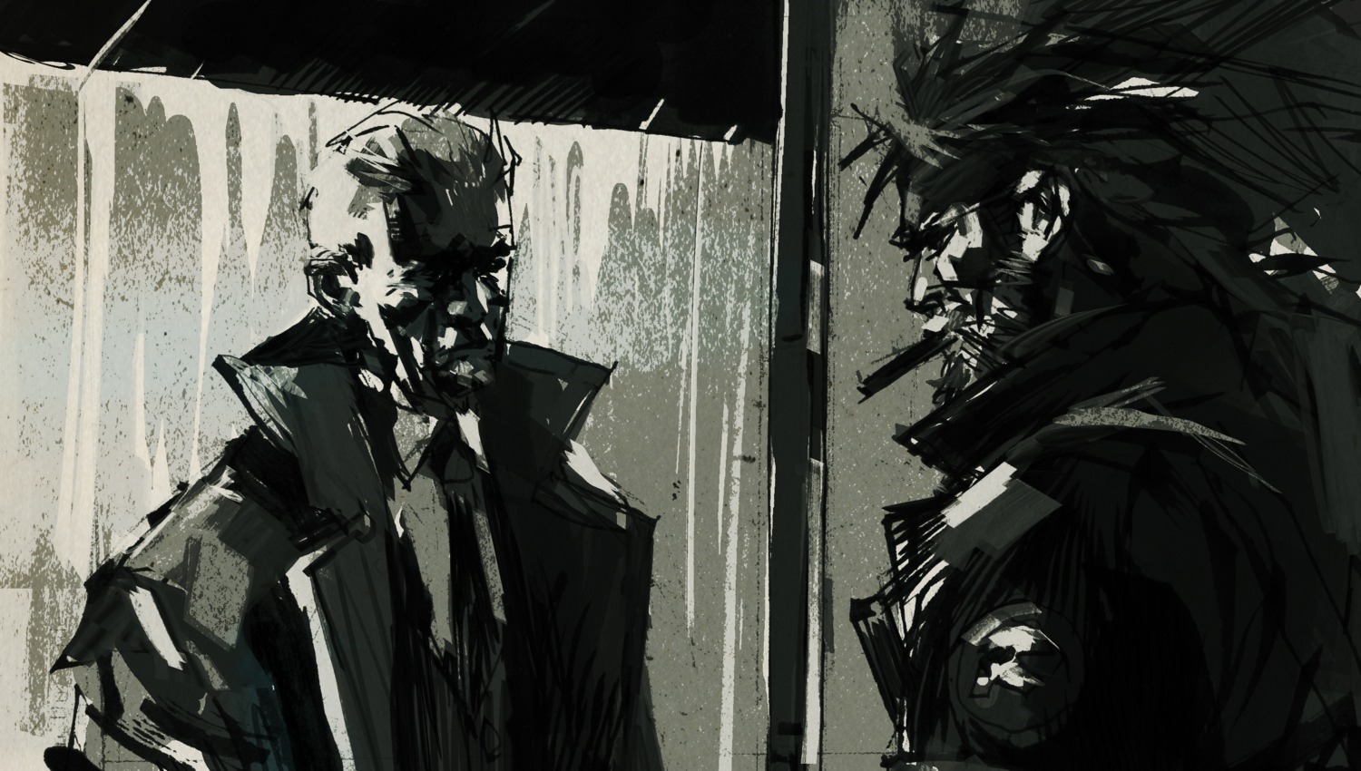 ashley_wood, big_boss_(metal_gear), business_suit, male, metal_gear, metal_gear_solid, metal_gear_solid_peace_walker, solid_snake