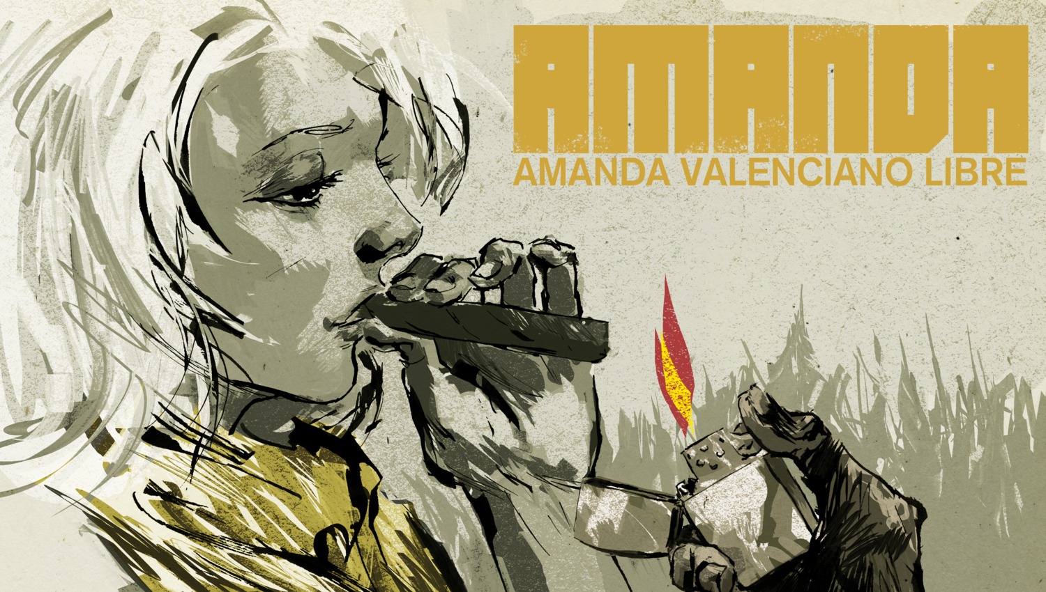 amanda_valenciano_libre, ashley_wood, konami, metal_gear, metal_gear_solid, metal_gear_solid_peace_walker, smoking