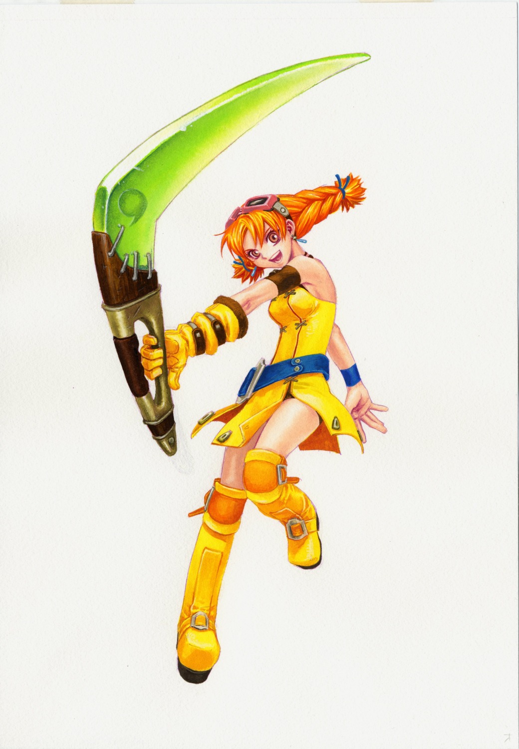 aika_(skies_of_arcadia), dress, skies_of_arcadia, weapon