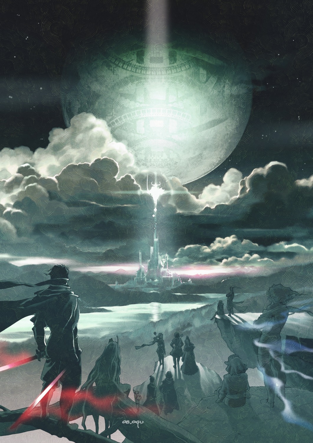final_fantasy, final_fantasy_iv, landscape, oguro_akira, square_enix, the_after_years