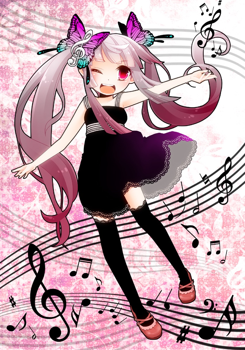 dress, tanaka_nyan, thighhighs