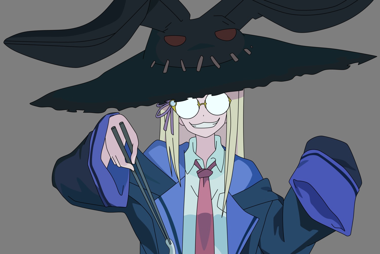 majolica_le_fay, megane, ookami-san, transparent_png, vector_trace