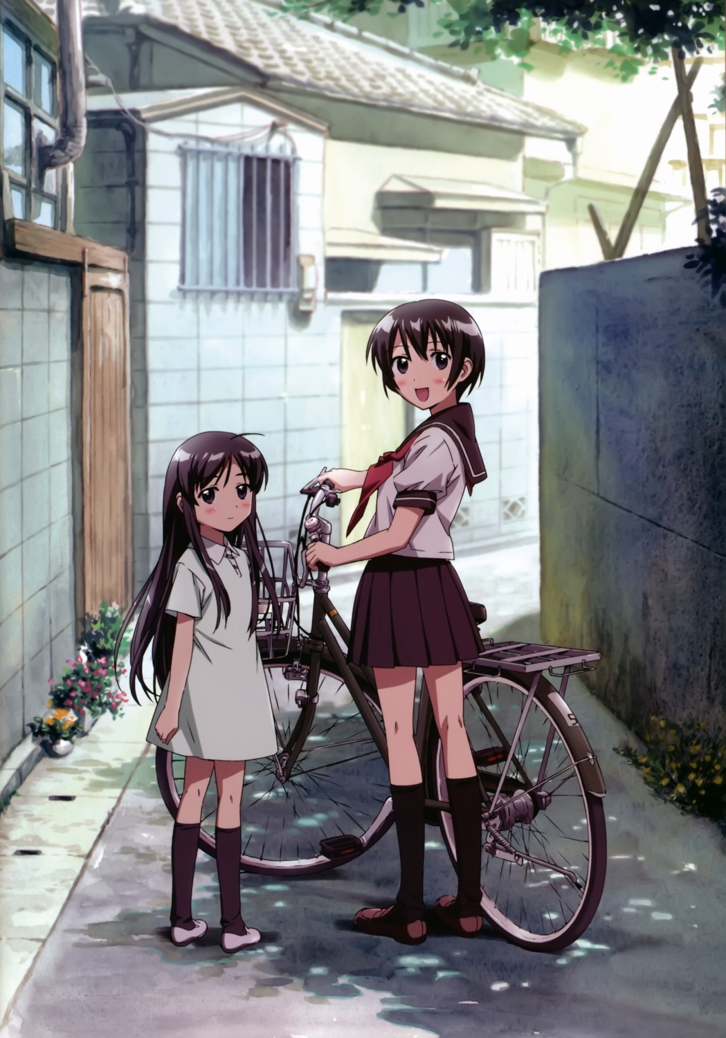 binbou_shimai_monogatari, seifuku, takamura_kazuhiro, yamada_asu, yamada_kyou