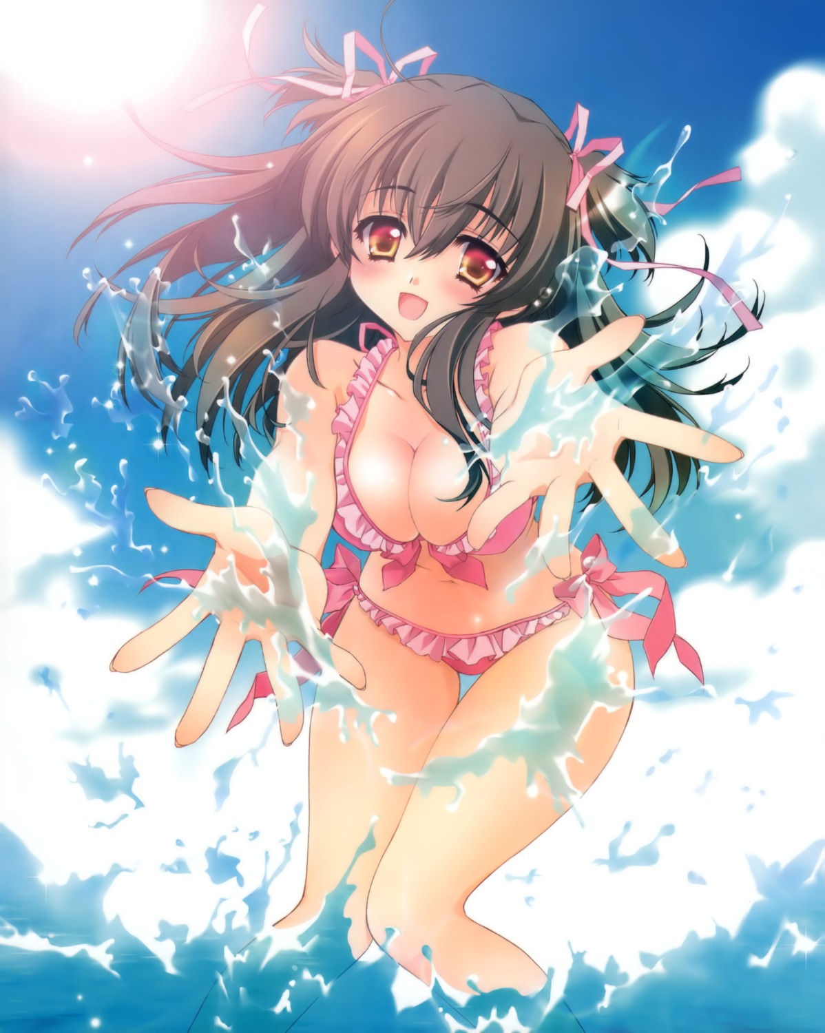 bikini, carnelian, cleavage, honoka_(carnelian), honoka_to_issho!, swimsuits