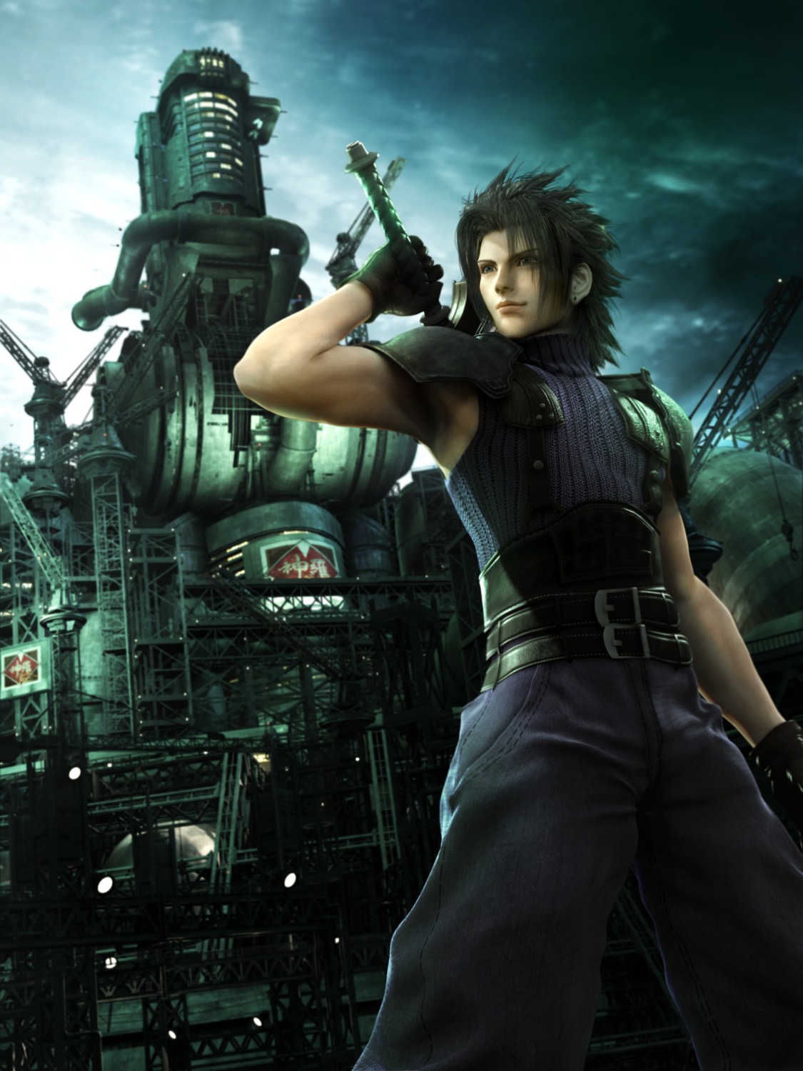armor, cg, crisis_core, final_fantasy, final_fantasy_vii, male, square_enix, sword