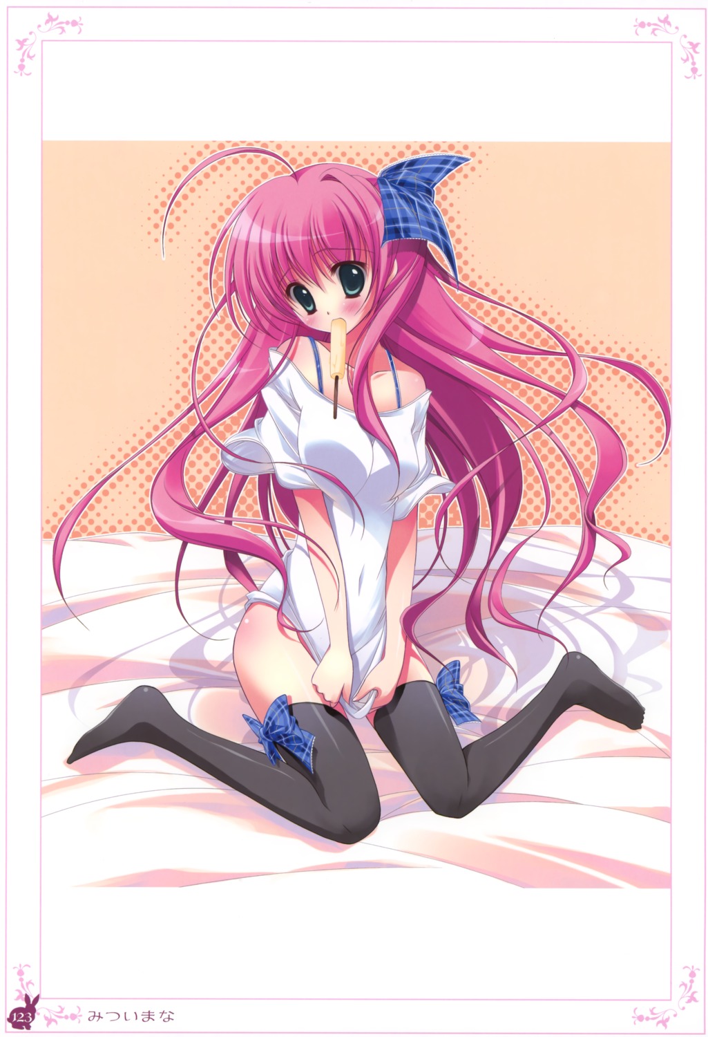 bottomless, mitsui_mana, thighhighs
