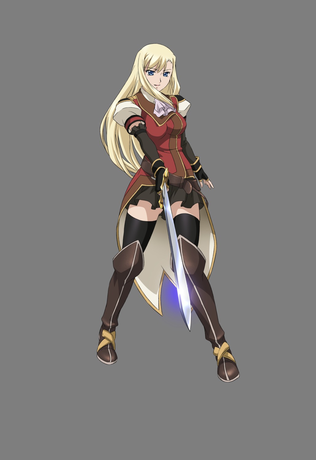 octavia, sword, tears_to_tiara, thighhighs, transparent_png