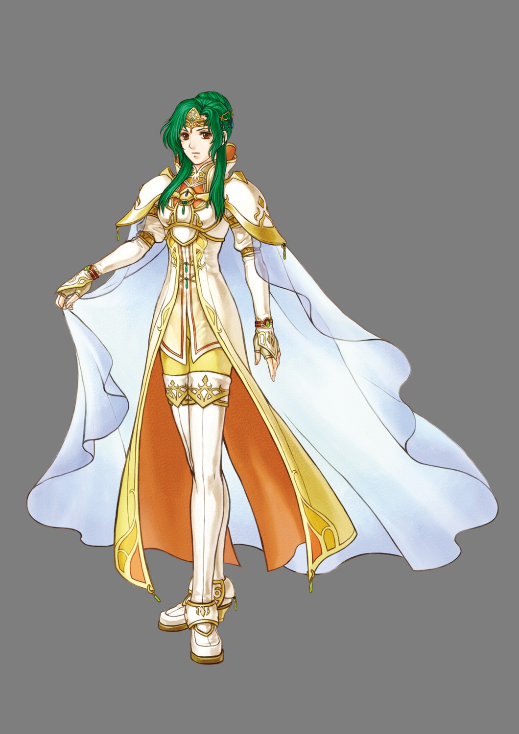 armor, dress, elincia_ridell_crimea, fire_emblem, fire_emblem:_akatsuki_no_megami, kita_senri, nintendo, pantyhose, thighhighs, transparent_png