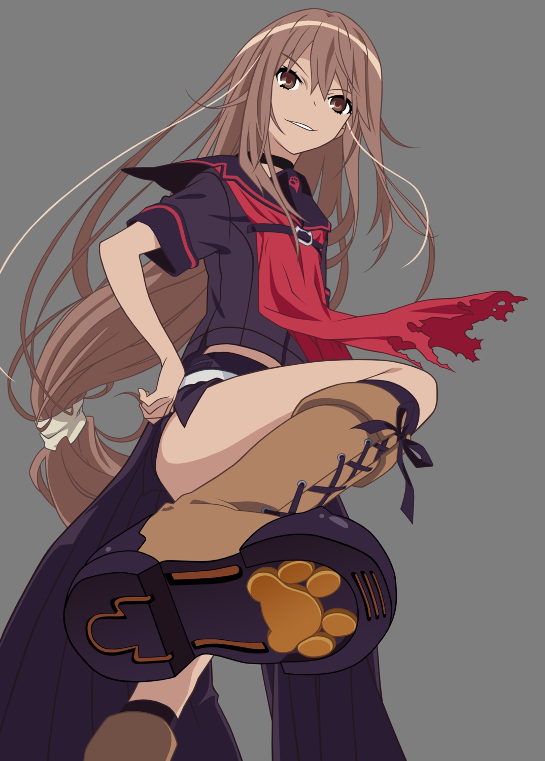 ookami-san, ookami_ryouko, transparent_png, vector_trace