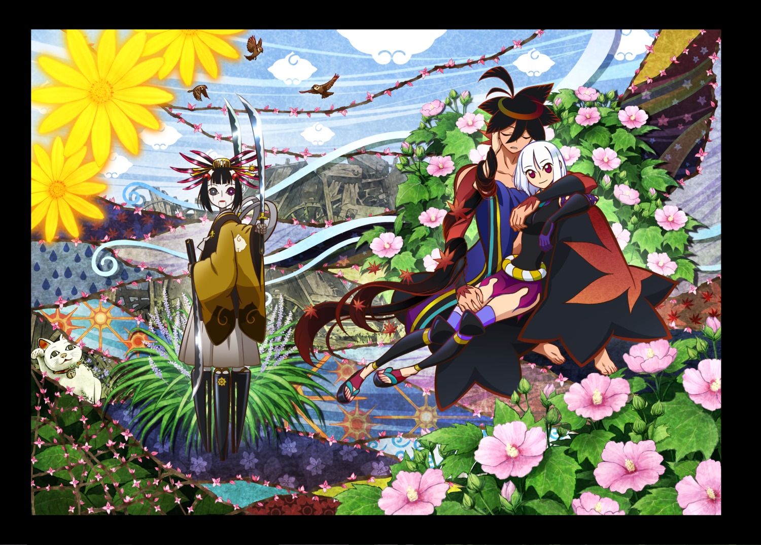 biyorigou, japanese_clothes, katanagatari, togame, yasuri_shichika