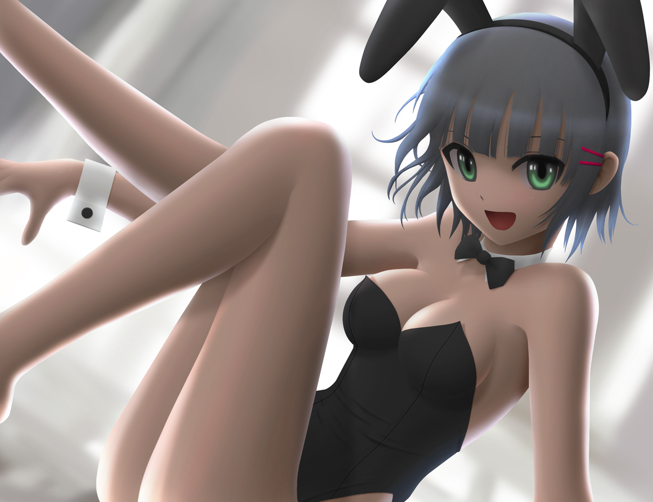 aizawa_sakuya, animal_ears, bunny_ears, bunny_girl, cleavage, hayate_no_gotoku, siraha