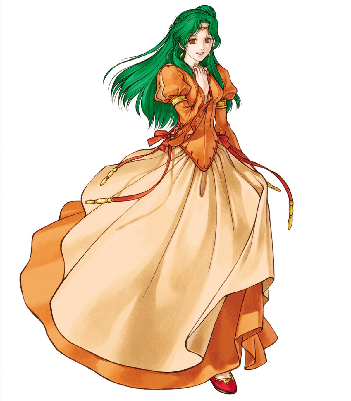 dress, elincia_ridell_crimea, fire_emblem, fire_emblem:_souen_no_kiseki, kita_senri, nintendo