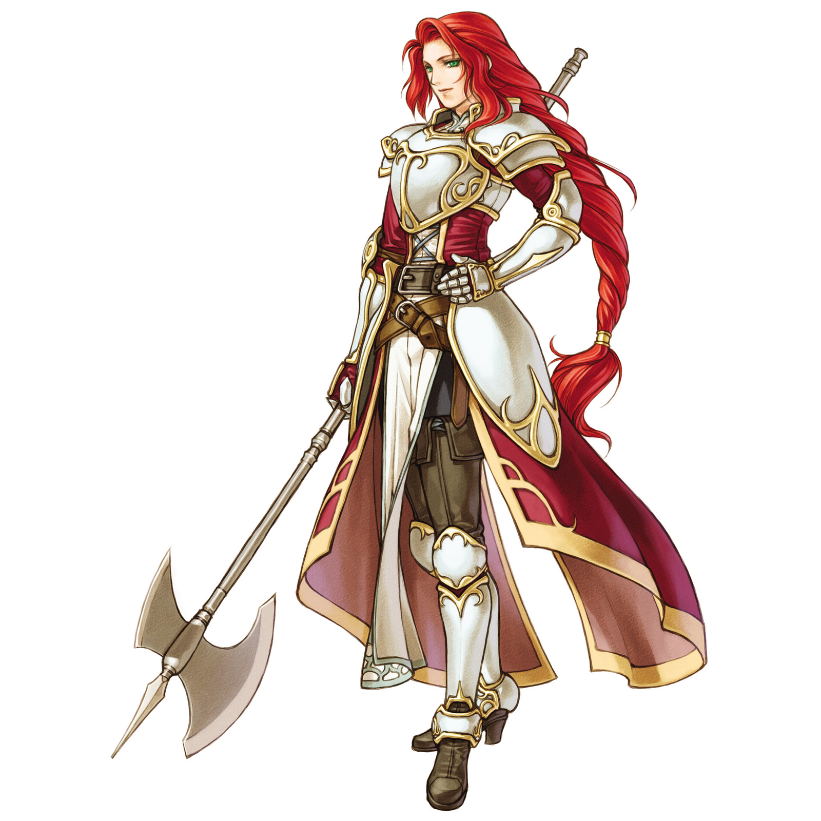 armor, dress, fire_emblem, fire_emblem:_souen_no_kiseki, kita_senri, nintendo, pantyhose, thighhighs, tiamat, weapon
