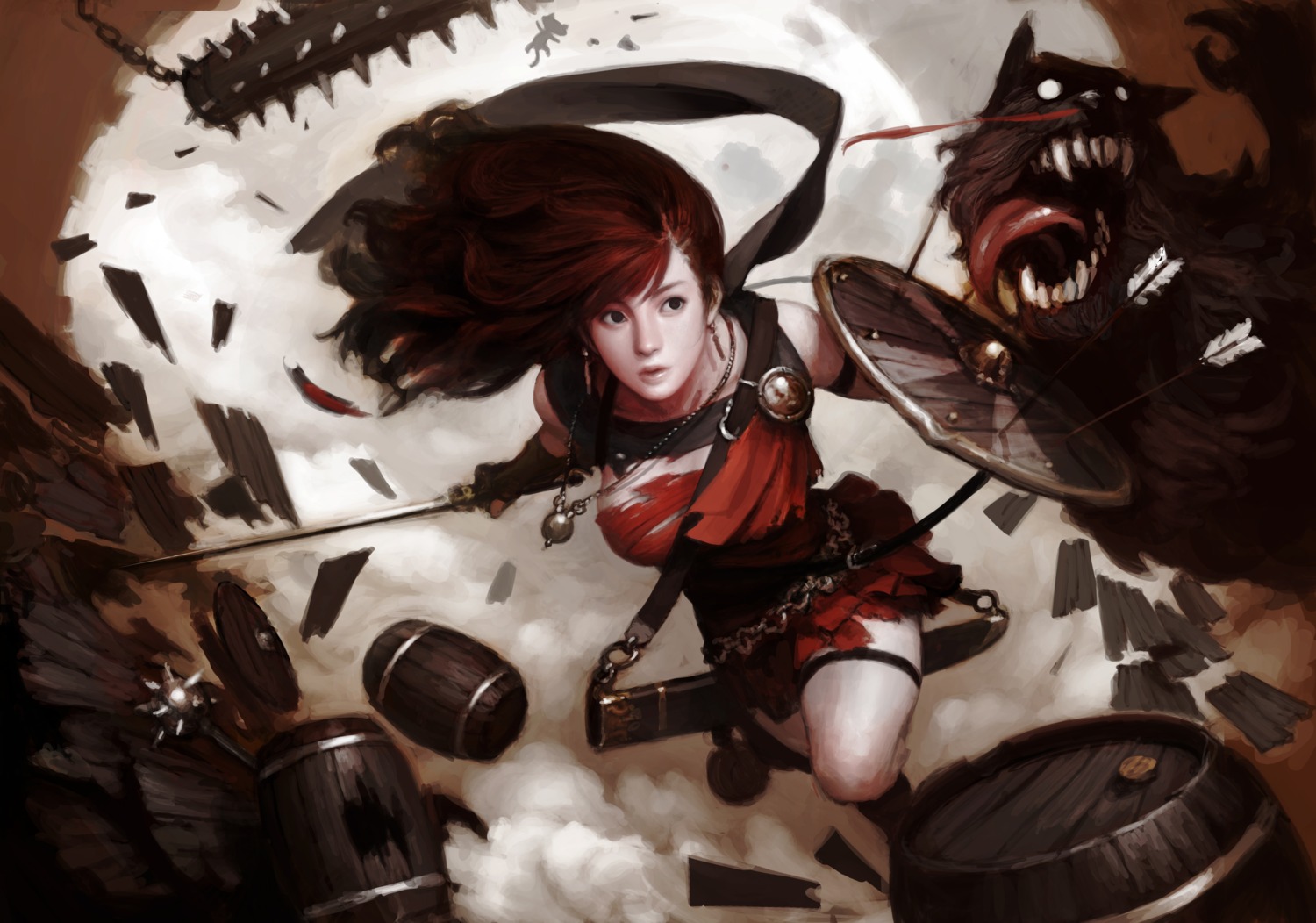 blood, mabinogi_heroes, sword, torn_clothes