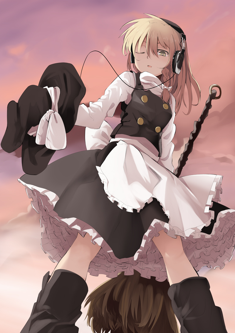 headphones, kirisame_marisa, mieharu, touhou