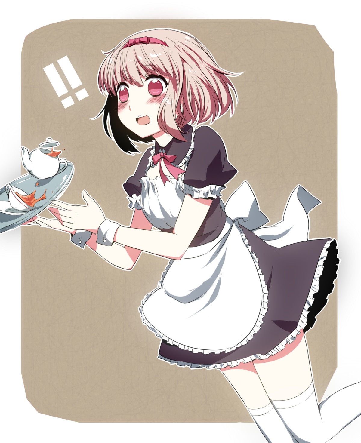 maid, mizuki_(koko_lost), thighhighs