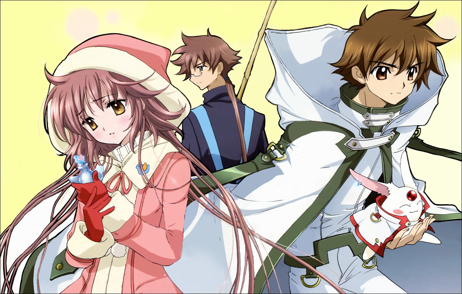 detexted, fujimoto_kiyokazu, hanato_kobato, katou_hiromi, kobato, li_syaoran, mokona, tsubasa_reservoir_chronicle