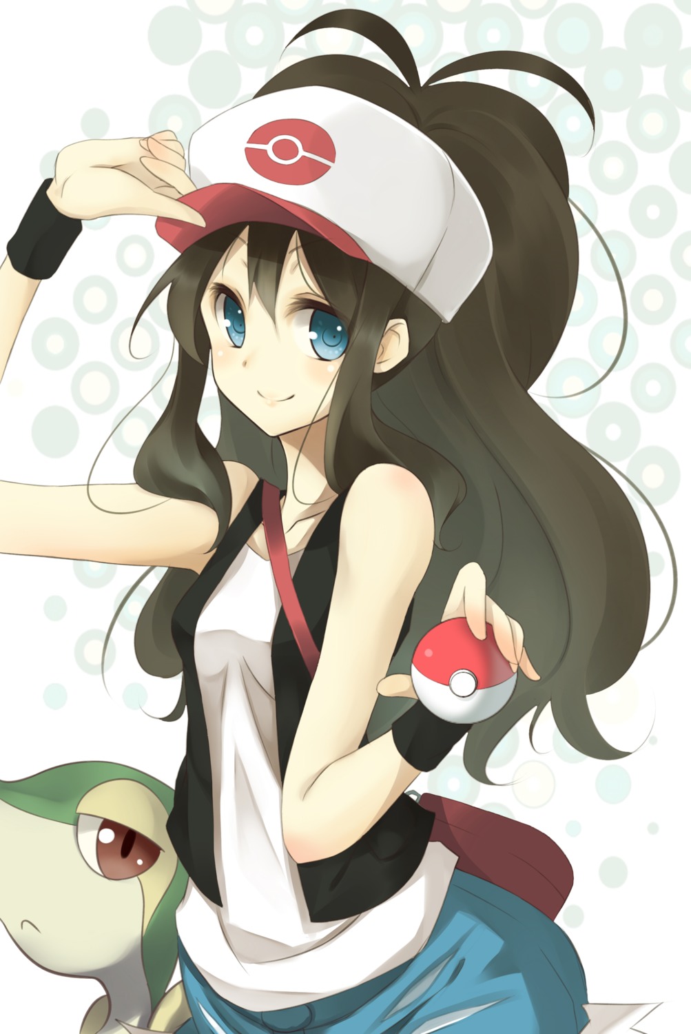 kujou_ichiso, pokemon, pokemon_bw, snivy, touko_(pokemon)