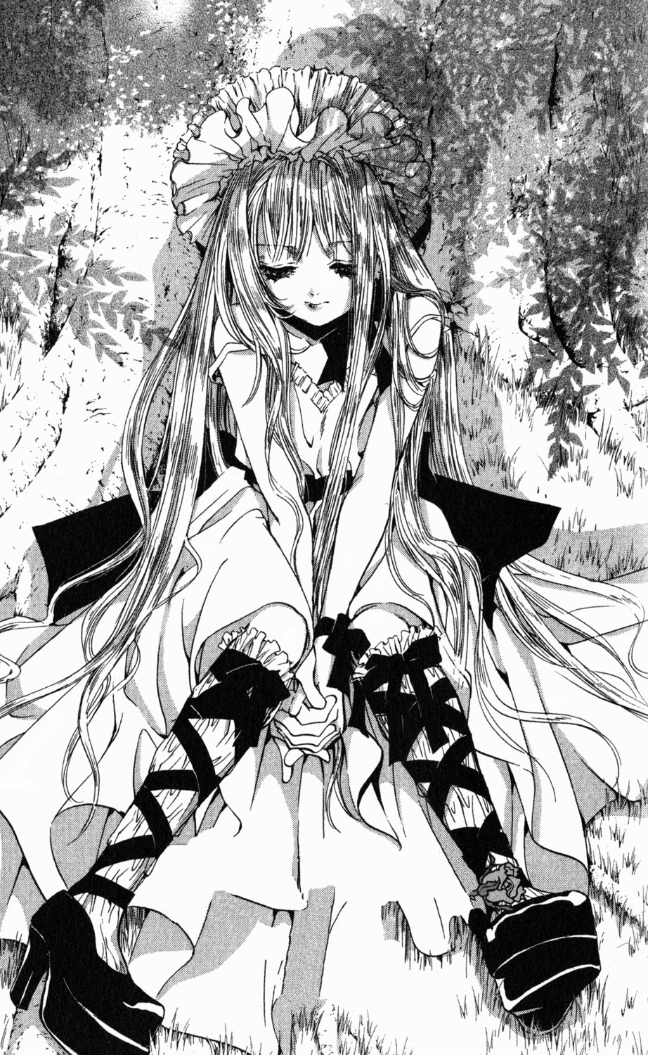 dress, godchild, hakushaku_cain_series, lolita_fashion, maryweather_hargreaves, monochrome, yuki_kaori