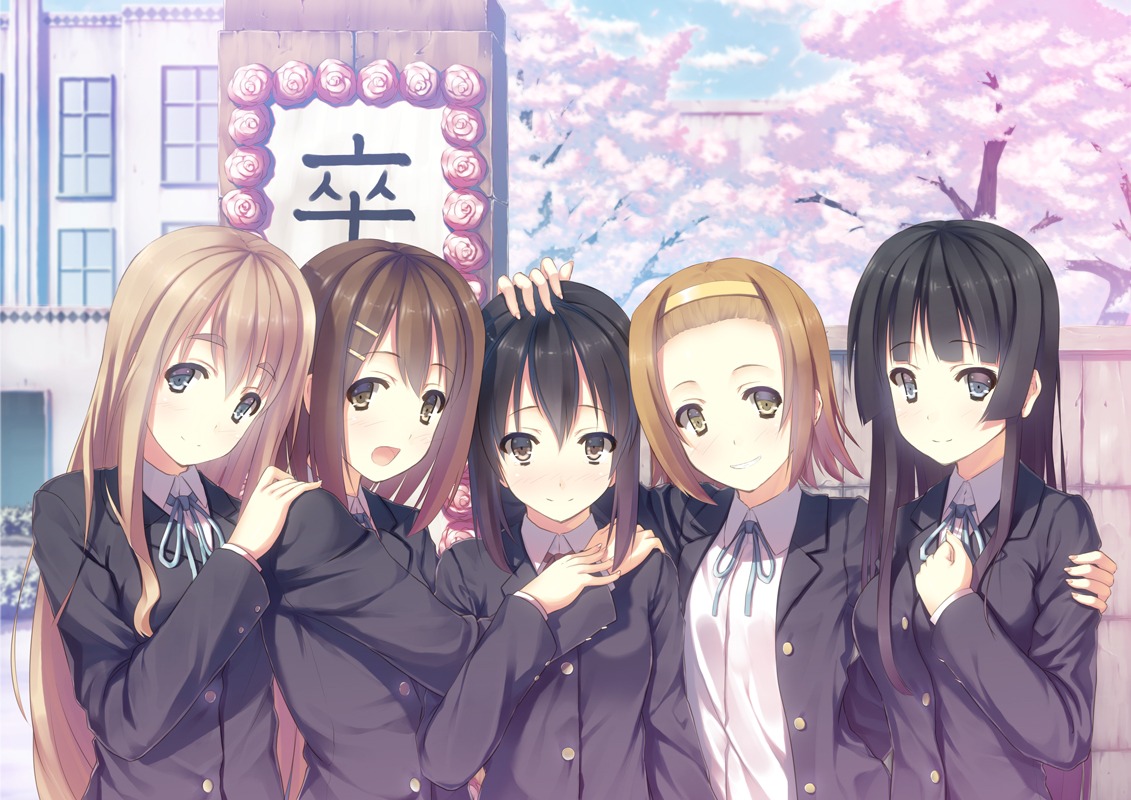 akiyama_mio, hirasawa_yui, k-on!, kotobuki_tsumugi, nakano_azusa, seifuku, shiva_(artist), tainaka_ritsu