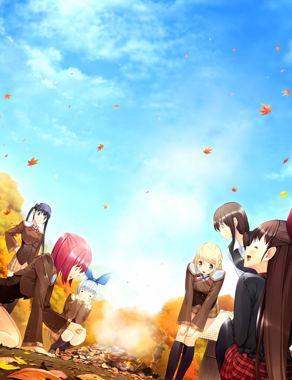 akitsu_kozue, akizora_ni_mau_confetti, ando_saya, etude, game_cg, kamishiro_yuki, kanae, sakura_nanami, seifuku, ueda_ryou