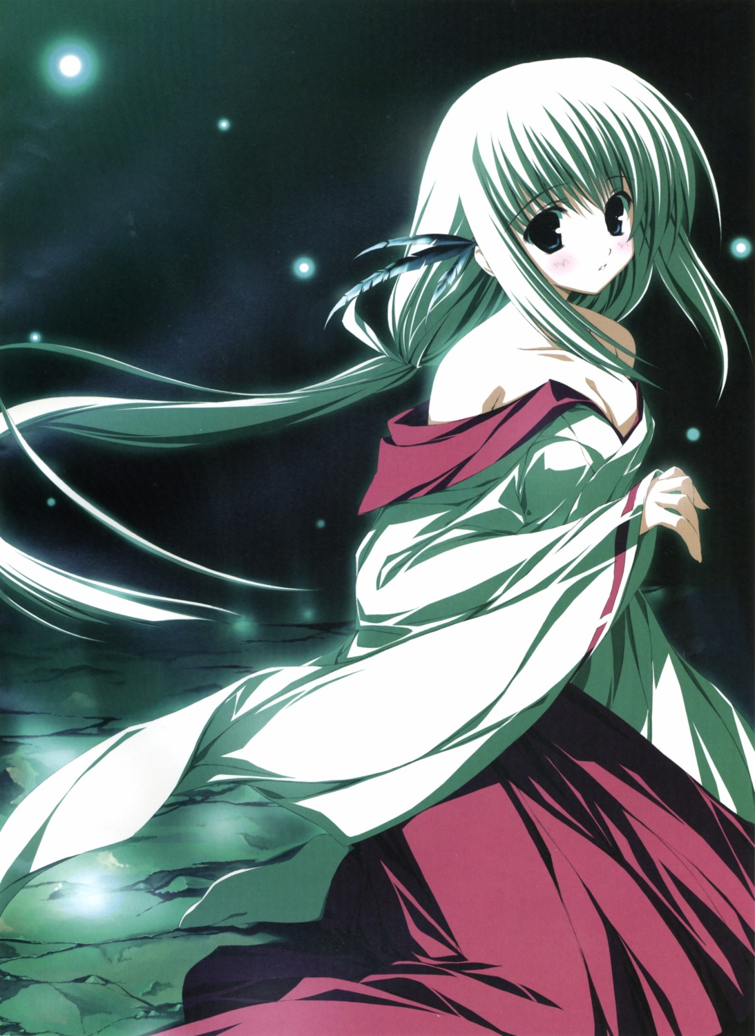 cleavage, miko, motoyon, nami_(tousuikitan), tousuikitan