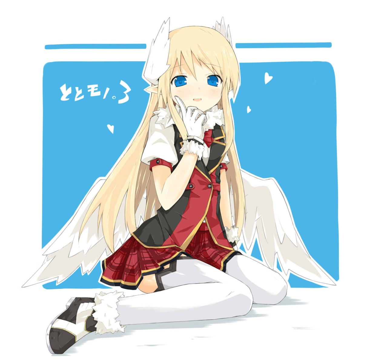 ken_to_mahou_to_gakuen_mono., kitsune_(scaz), thighhighs, wings