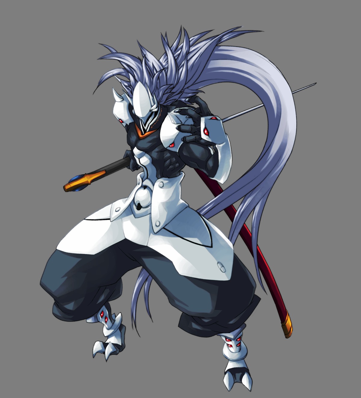 arc_system_works, armor, blazblue, blazblue:_continuum_shift, hakumen, katou_yuuki, male, sword
