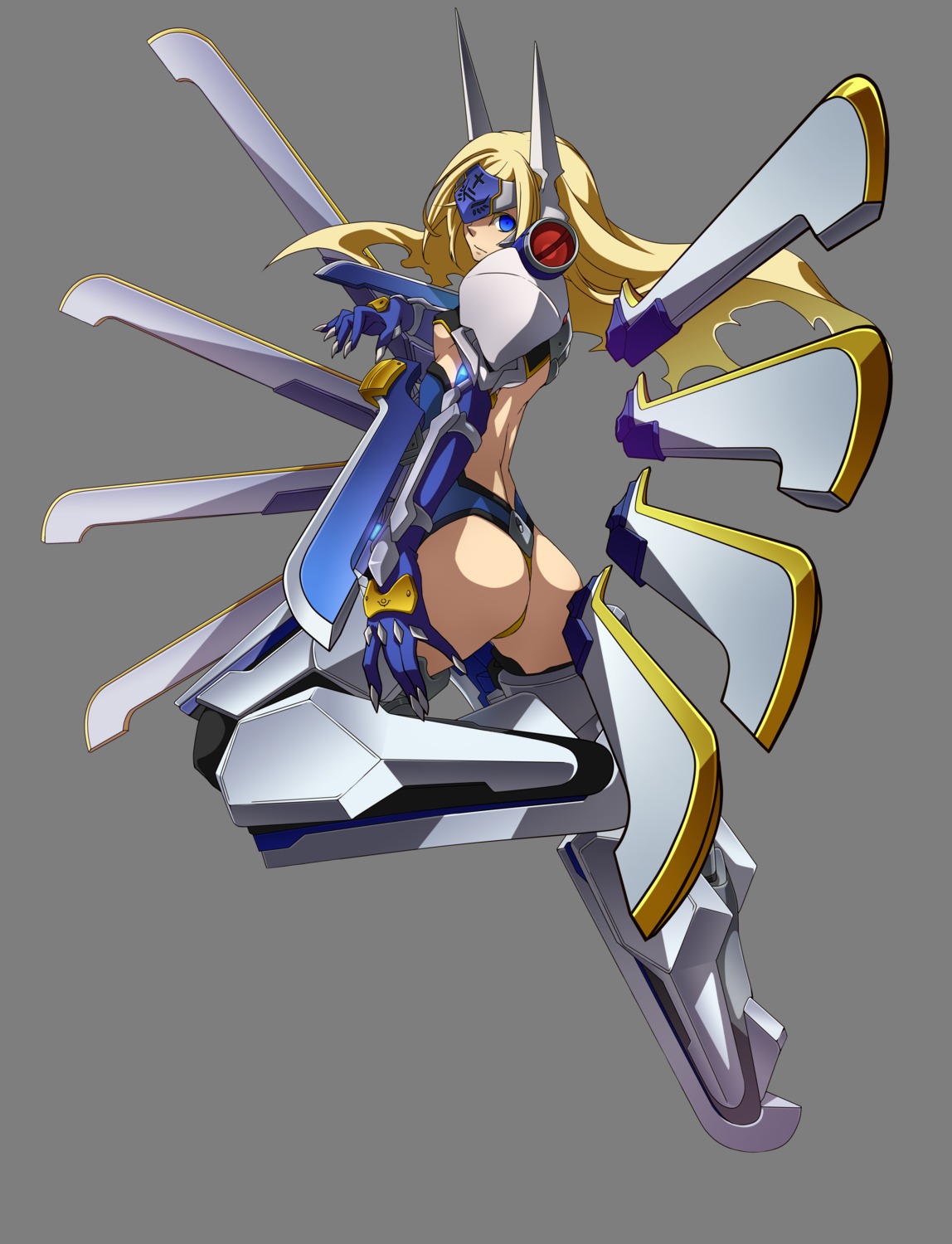 ass, blazblue, mecha_musume, mu-12, transparent_png