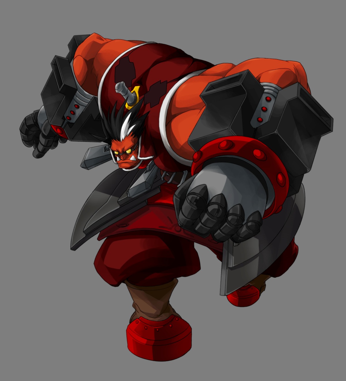 arc_system_works, armor, blazblue, blazblue:_continuum_shift, iron_tager, katou_yuuki, male, megane