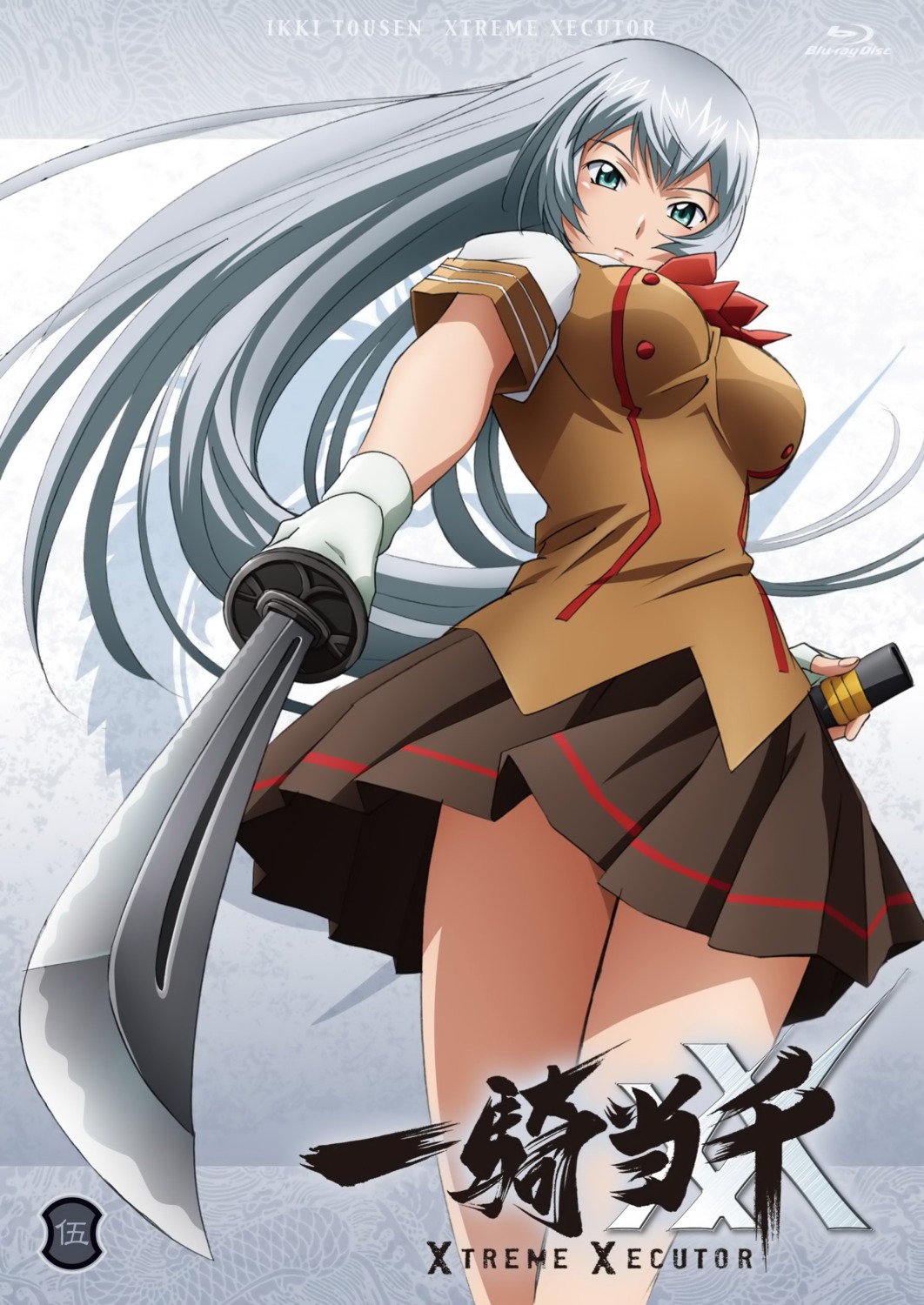 chouun_shiryuu, disc_cover, ikkitousen, ikkitousen~xtreme_xecutor~, screening, seifuku, sword
