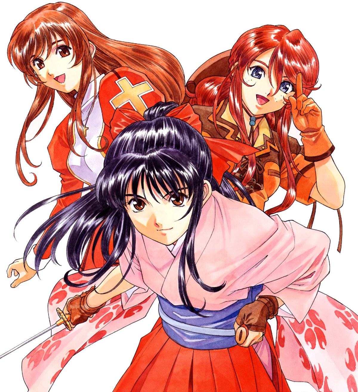 erica_fontaine, gemini_sunrise, sakura_taisen, sakura_taisen_iii, sakura_taisen_v, shinguuji_sakura