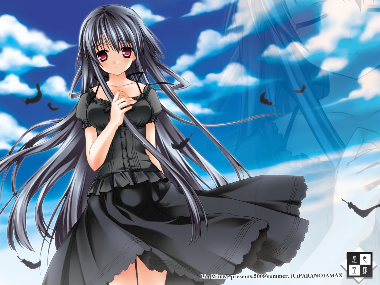dress, minase_lin, wallpaper