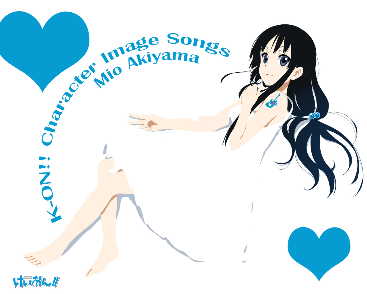 akiyama_mio, dress, k-on!, saitoyu00, wallpaper