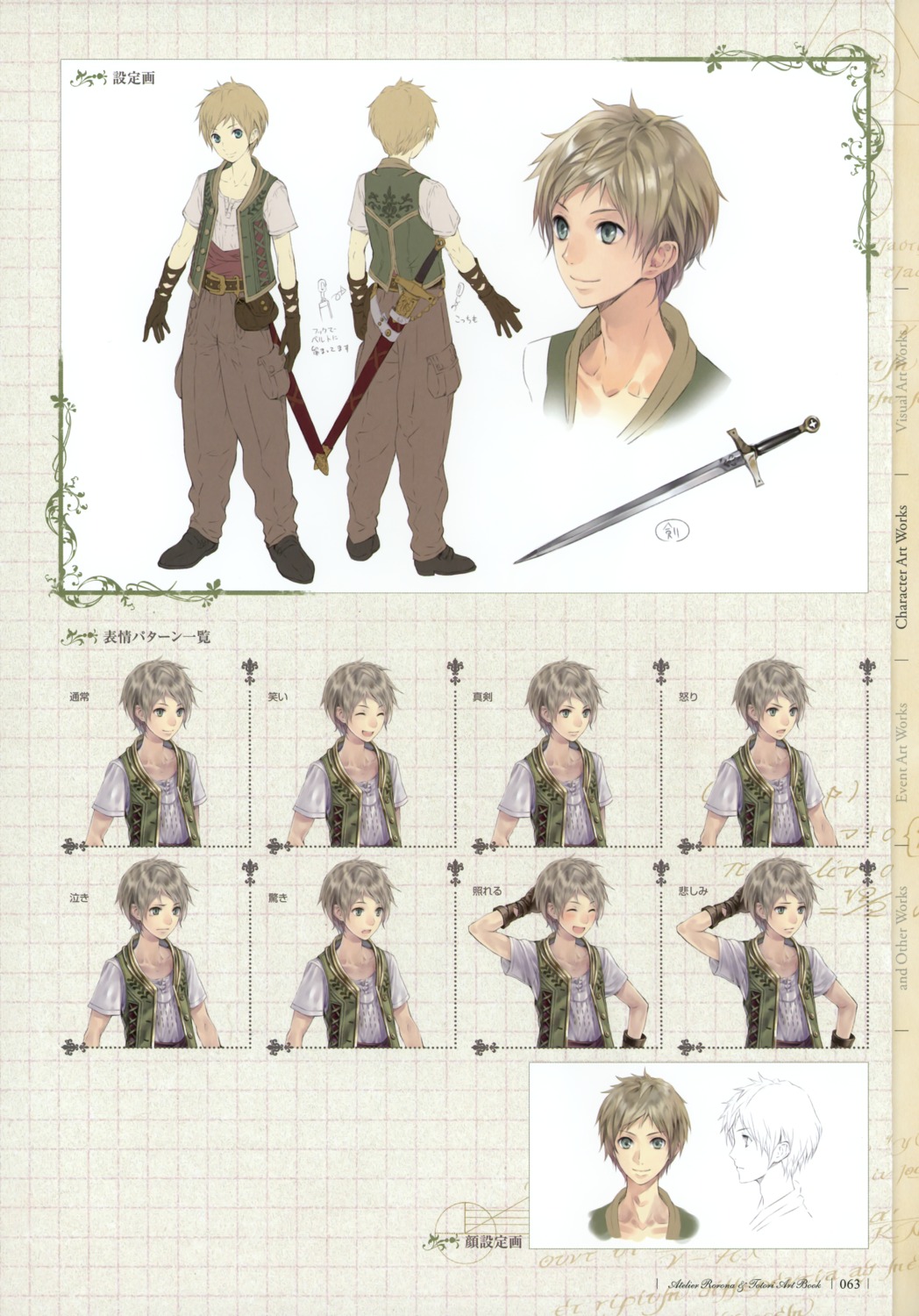 atelier, atelier_totori, character_design, expression, jeeno_knab, kishida_mel, male