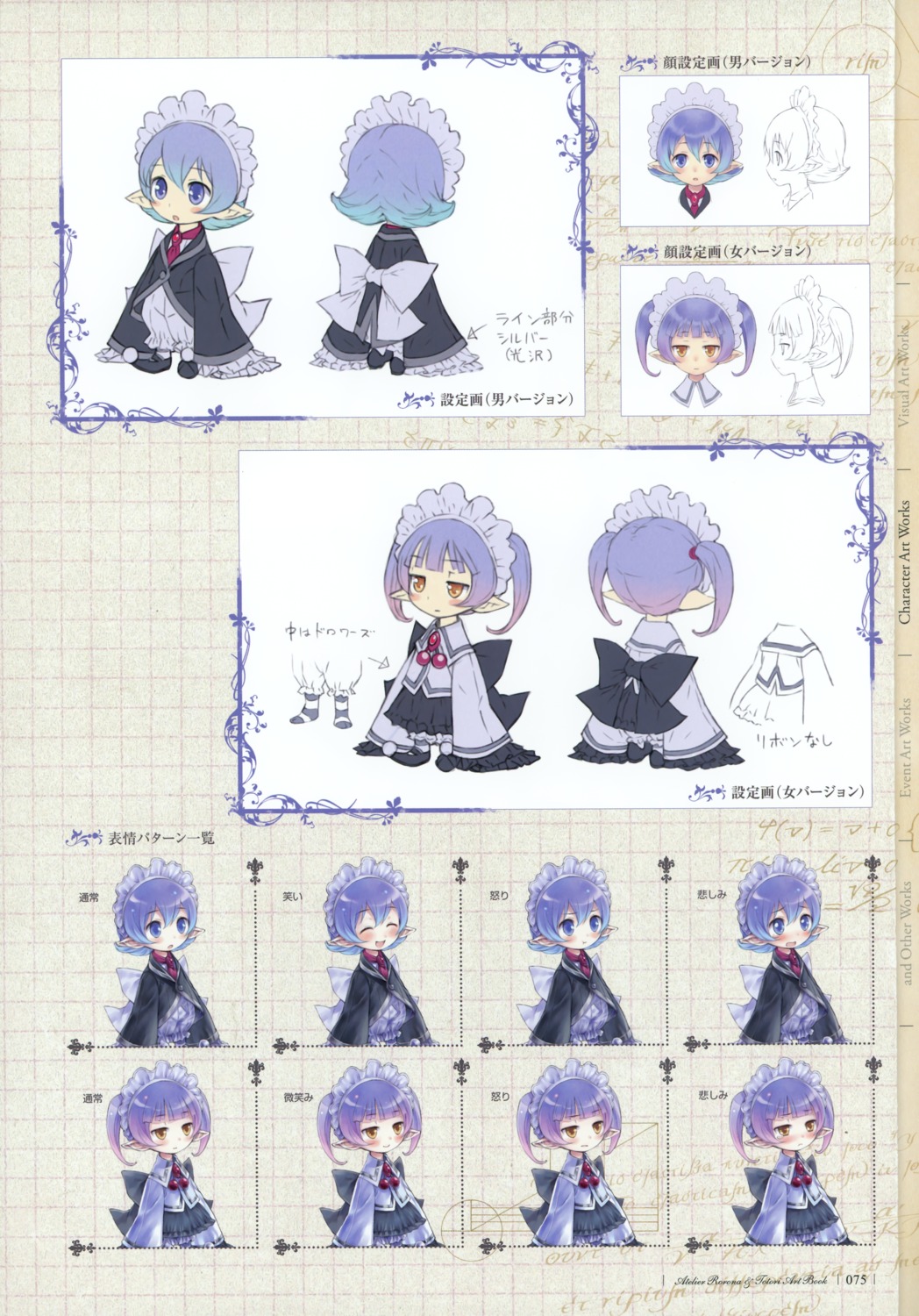 atelier, atelier_totori, character_design, chim, expression, kishida_mel